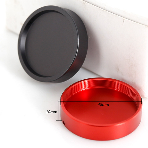 Xingyuan 1.25 inch M42X0.75 threaded metal dust cover with lanyard astronomical telescope accessories black and red