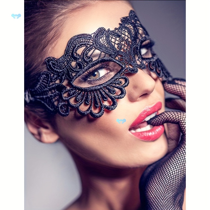 Elegant Vampire Themed Black Lace Eye Mask for Women Lace goggles