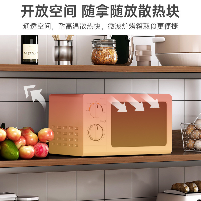 Estante de cocina, estante de almacenamiento para ollas de horno microondas multicapa de piso a techo, estante de almacenamiento para horno en capas multifuncional para el hogar