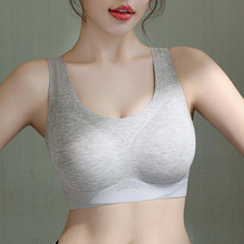 无痕内衣女薄款大胸显小胸聚拢收副乳防下垂大码固定杯背心式文胸