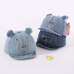 兒童春秋軟沿牛仔鴨舌帽棒球帽寶寶遮陽帽夏季防曬男女童潮帽