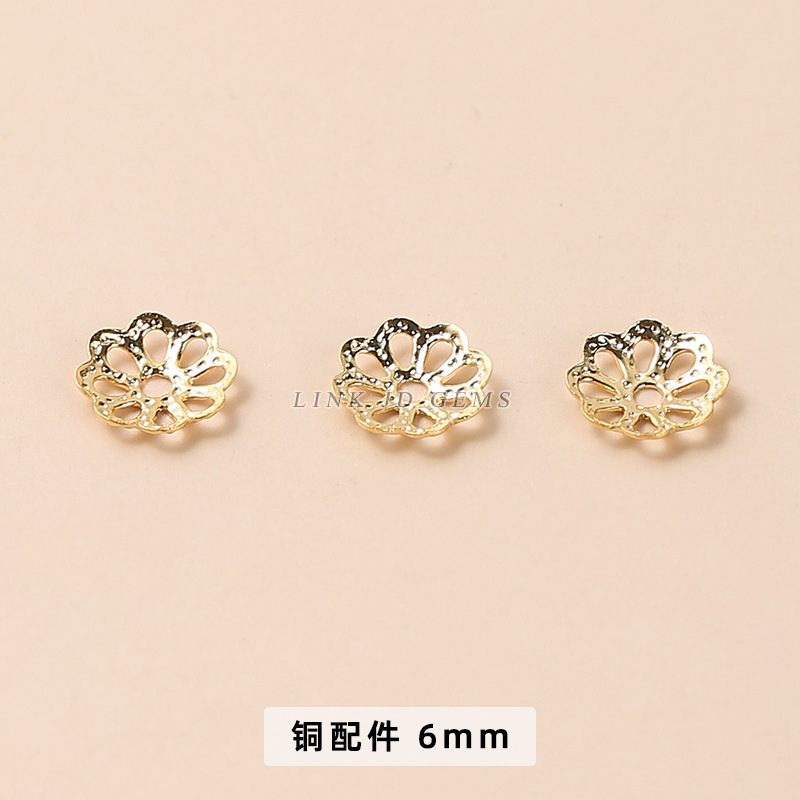 Golden copper eight petals