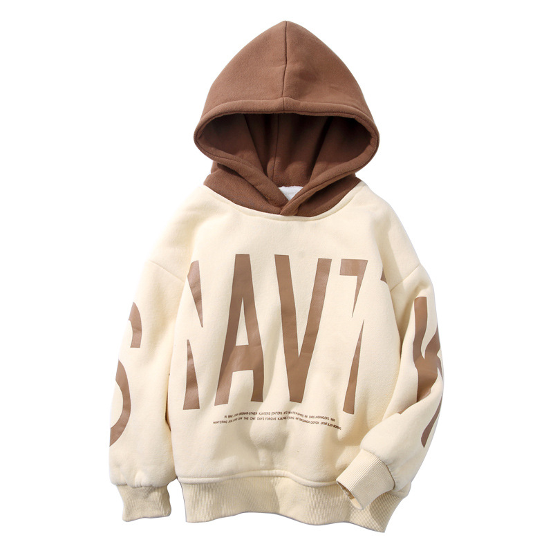 Mazuļu meiteņu apģērbs sporta ikdienas apakškrekls lieliem bērniem vienkāršs apdrukāts kapuces tops_voghion.com