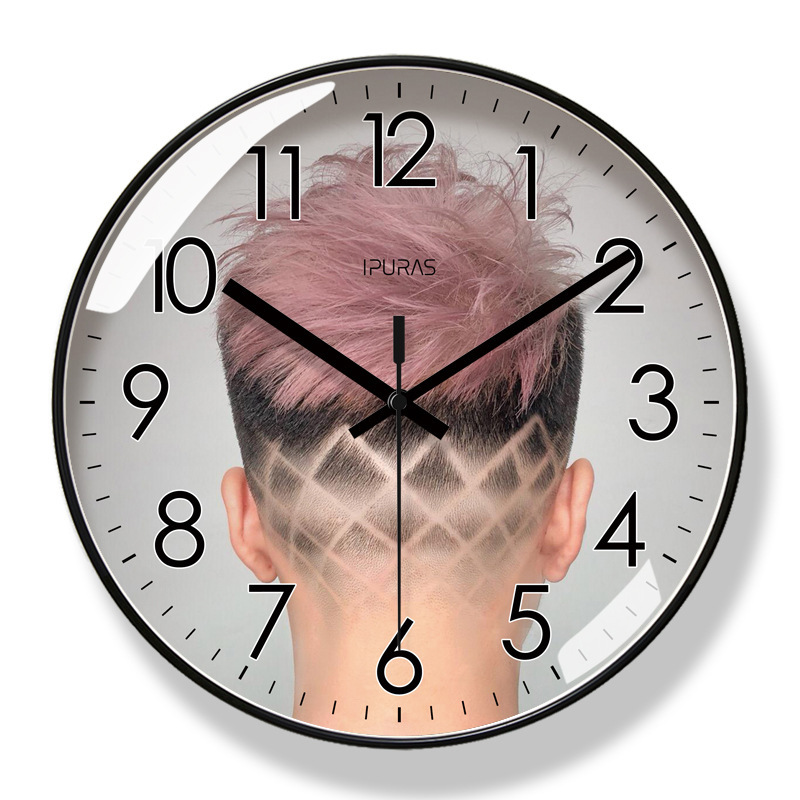 Ipla 6466 Beauty Salon Clock Club Wall Clock Silent Quartz Clock Fashion Silent Seconds Sweeping Quartz Clock