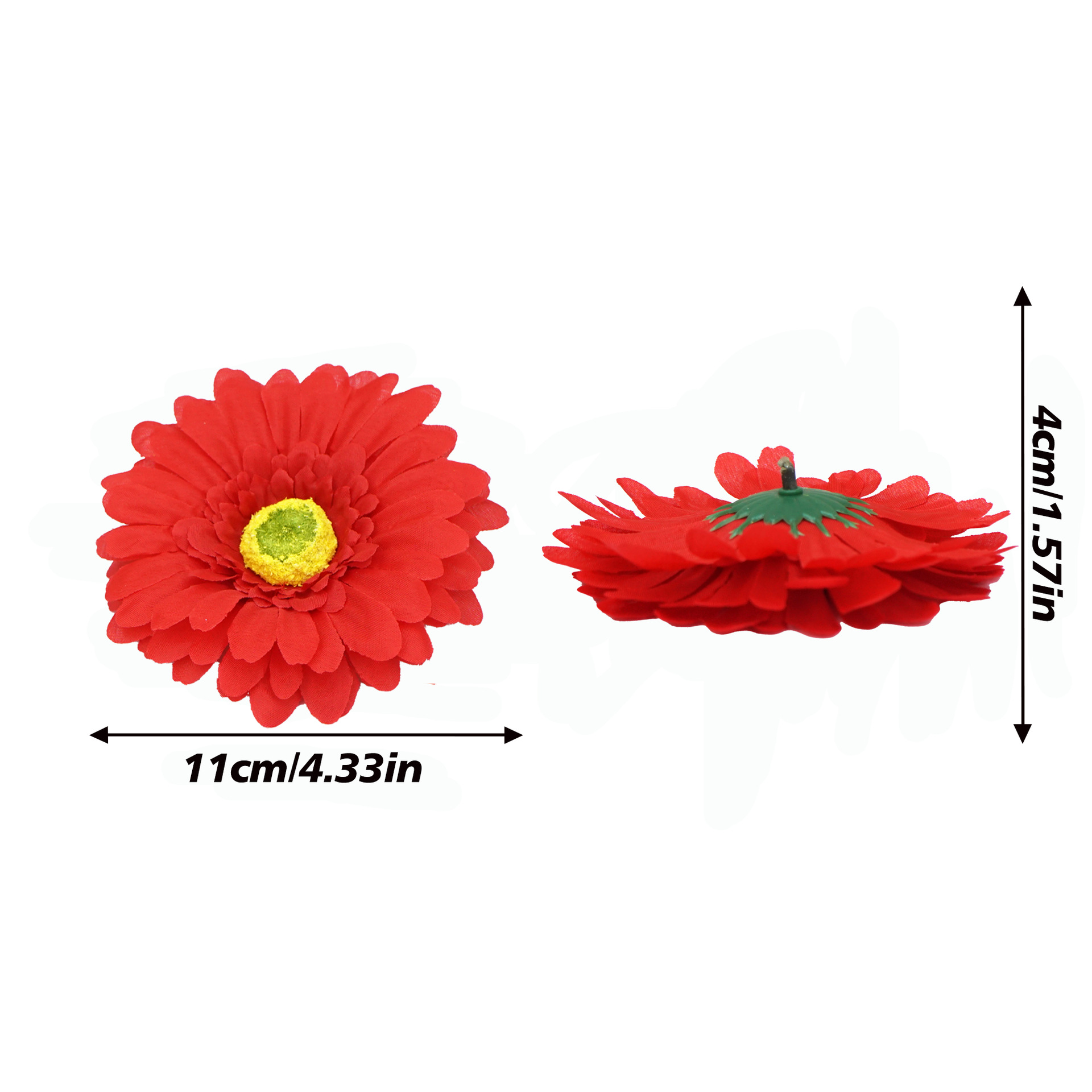 Flor al por mayor imitación de gerbera cabeza de flores accesorios semiacabados DIY decoración floral arreglos props de disparo