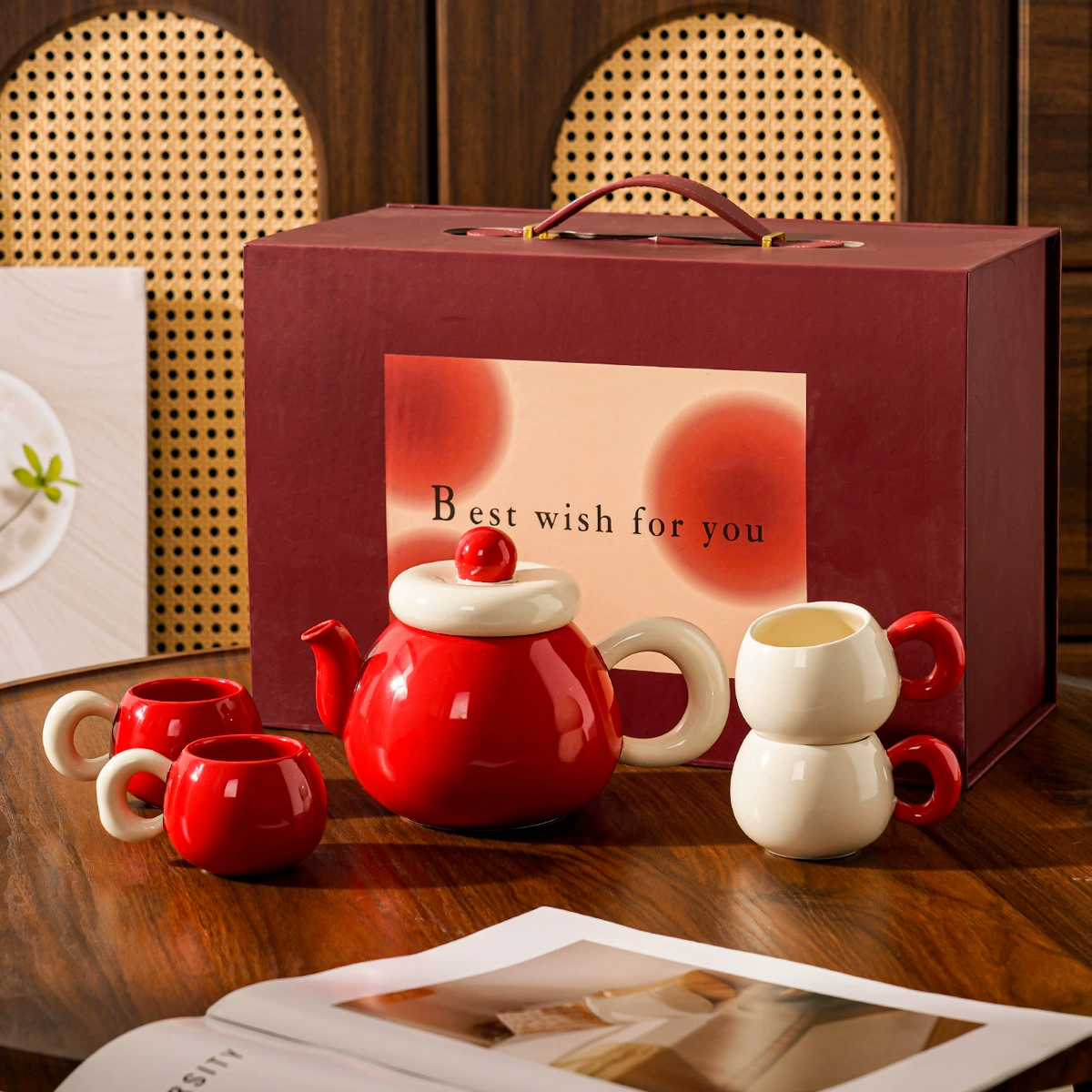 Little Hong Book High Yan Ceramic Water Set наряд для перемещения свадебного чайника