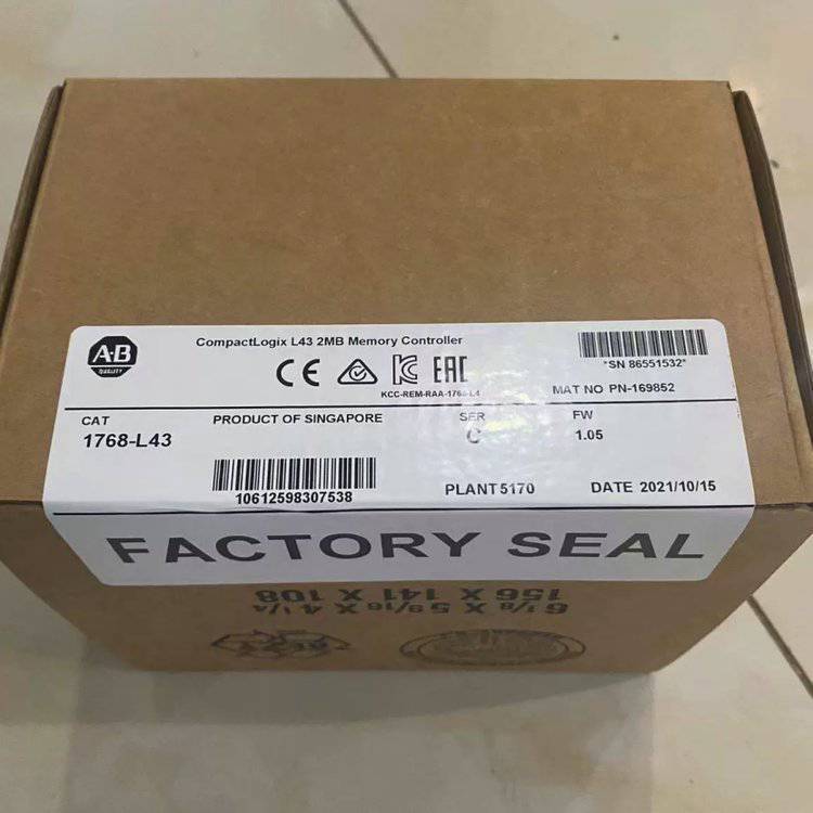 优势现货1768-L43 罗克韦尔AB CompactLogix L43 PLC全新原装1768