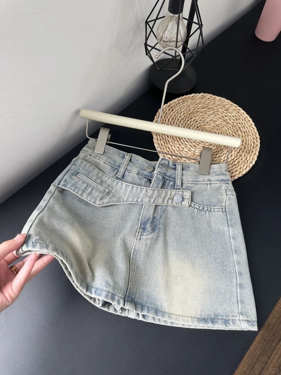 Plus Size High-Waisted Denim Mini Skirt Slimming A-Line Bodycon For Women Summer Design_ecoleips.com