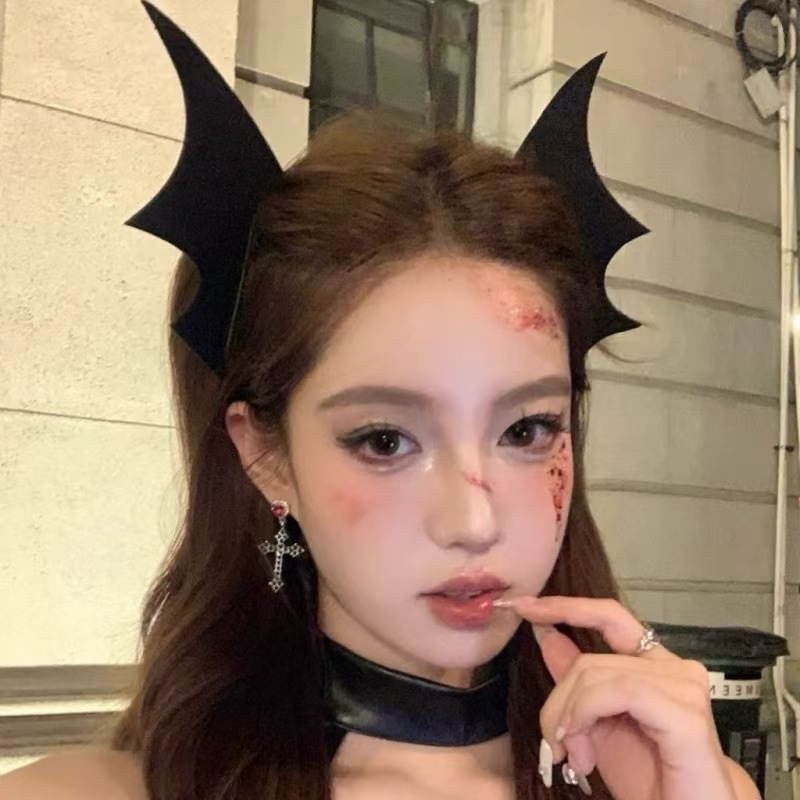 ハロウィーンcos小悪魔蝶ネクタイ髪飾り奇妙な道具立体トップクリップLolita髪飾り|undefined