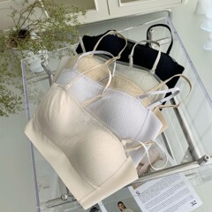 6076 # 春夏ネット糸は胸をすぼめて下着の女性の光を防ぐu型美背の薄いタイプが痩せていて、通気性の美背を着る