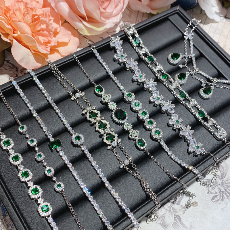 20g Weight Copper Pendant Material Artificial Gemstones Inlay Material Bracelets Classification Copper Chain Material 1 Piece Quantity Holiday, Daily Occasion Copper Material Geometric Pattern Women's Gender Inlay Design Elegant, Retro Style Copper Inlay Geometric Artificial Gemstones Bracelets 2