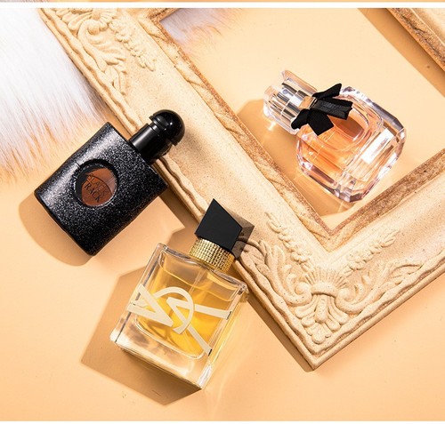 Flower Story Kuaishou Women's Perfume Set Black Opium Three-piece Men's Perfume Gift Box