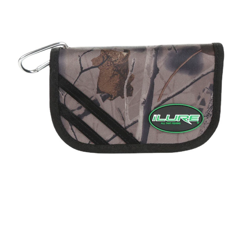 爱路亚 Fishing gear bag, multi-layer canvas storage bag, small accessories package, iron plate lead fish, sequin lead head hook, soft bait