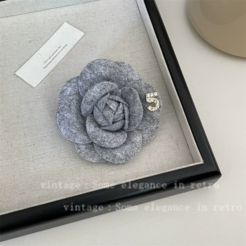 Деми-сезон элегантная ретро брошь, лацкан, стиль Chanel, французский стиль, высококлассный стиль