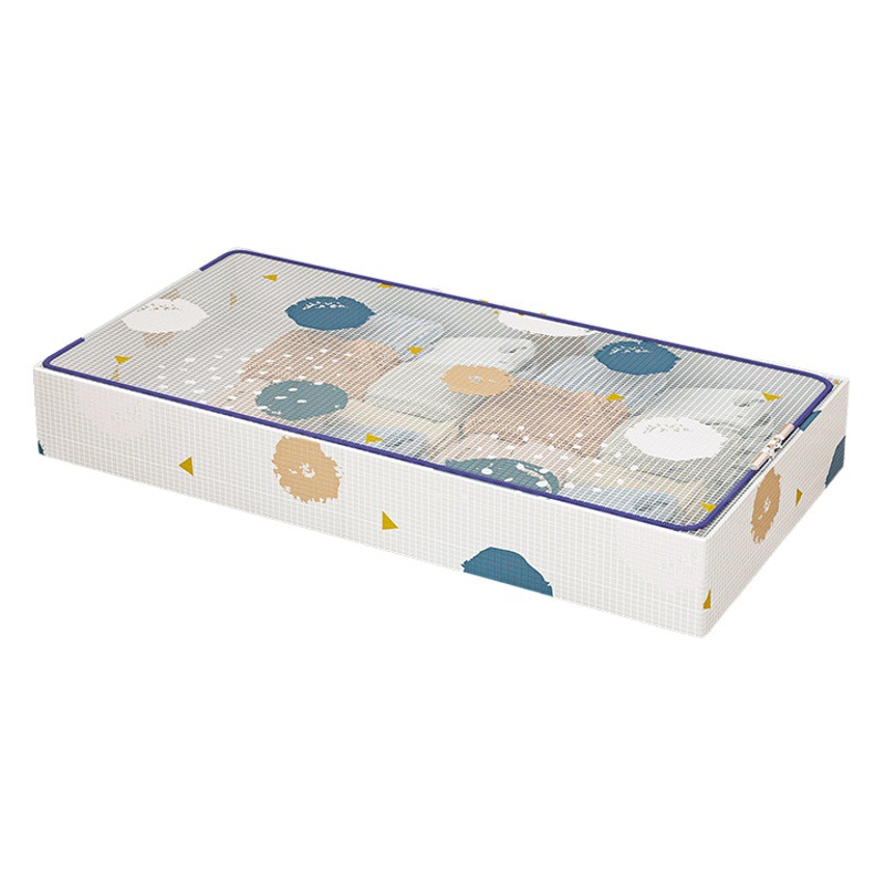 Caja de almacenamiento de fondo de cama caja de almacenamiento de ropa de dormitorio caja de almacenamiento de ropa de hogar de gran capacidad de almacenamiento transparente