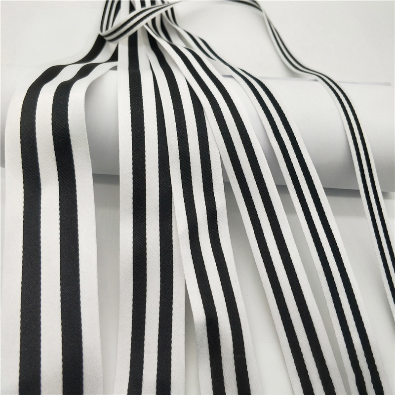 100D banda de banda de poliéster densa tricolor banda de banda de banda de banda lateral ropa bolsa accesorios en stock al por mayor