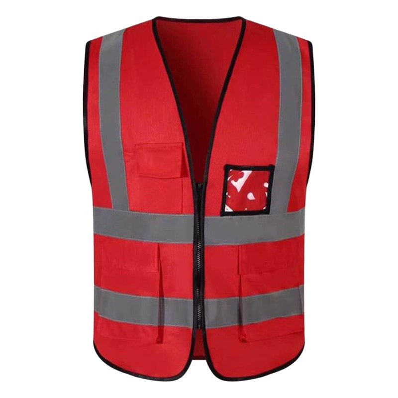 Светоотражающий жилет с несколькими карманами Индивидуальный автомобильный жилет Жилет сайта Санитарный волонтерский жилет Индивидуальный