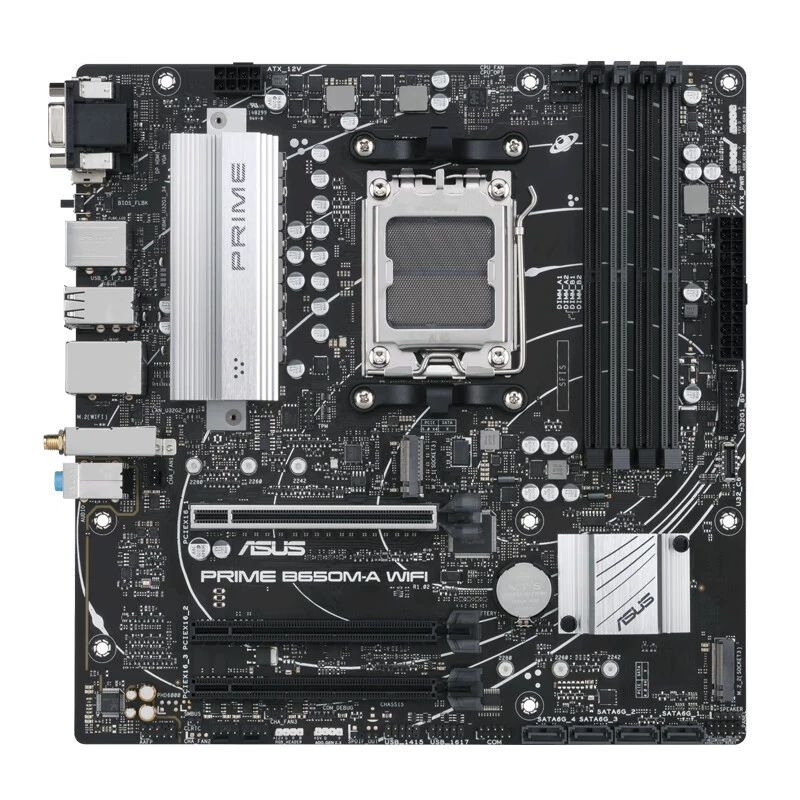 Материнская плата Master series Prime B650M-A WiFi, поддержка DDR5 (AMD B650/Socket AM5)