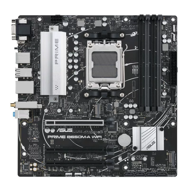 Материнская плата Master series Prime B650M-A WiFi, поддержка DDR5 (AMD B650/Socket AM5)