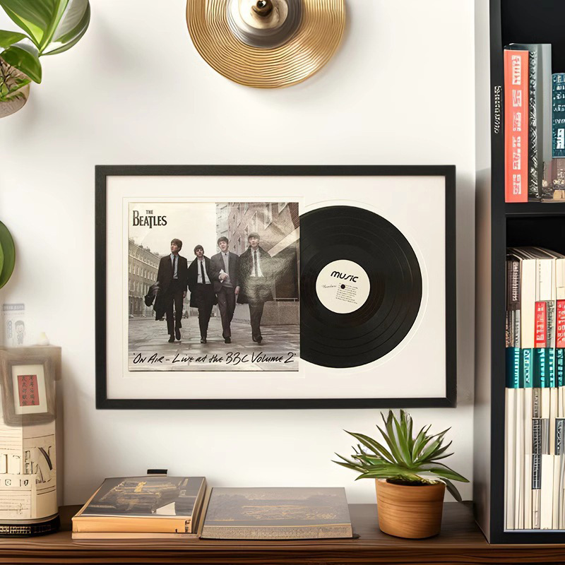 Vinyl Record Display Frame 12inch Cd Album Photo Frame Solid Wood Frame Wholesale Vinyl Record Display Frame Customization