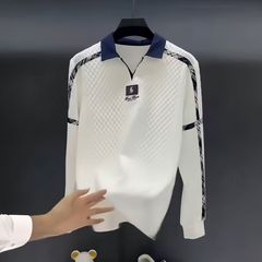 专柜轻奢2025春秋男士新款设计师款轻奢长袖百搭时尚潮流卫衣