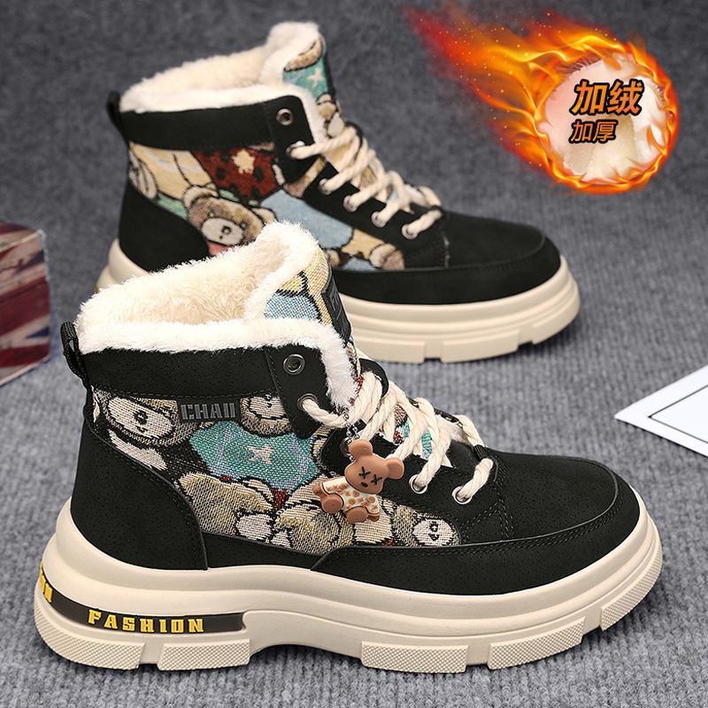 Martin botas para hombres 2024 nuevos zapatos de invierno para hombres más terciopelo grueso calentamiento zapatos de algodón de nieve para hombres botas de trabajo para hombres image 5