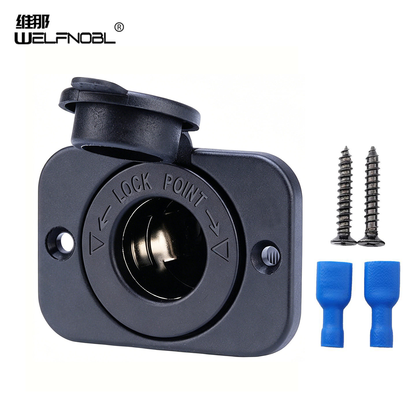 12-24V Rv Yacht Waterproof USB Car Cigarette Lighter Socket Cigarette Lighter Adapter Power Socket with Panel