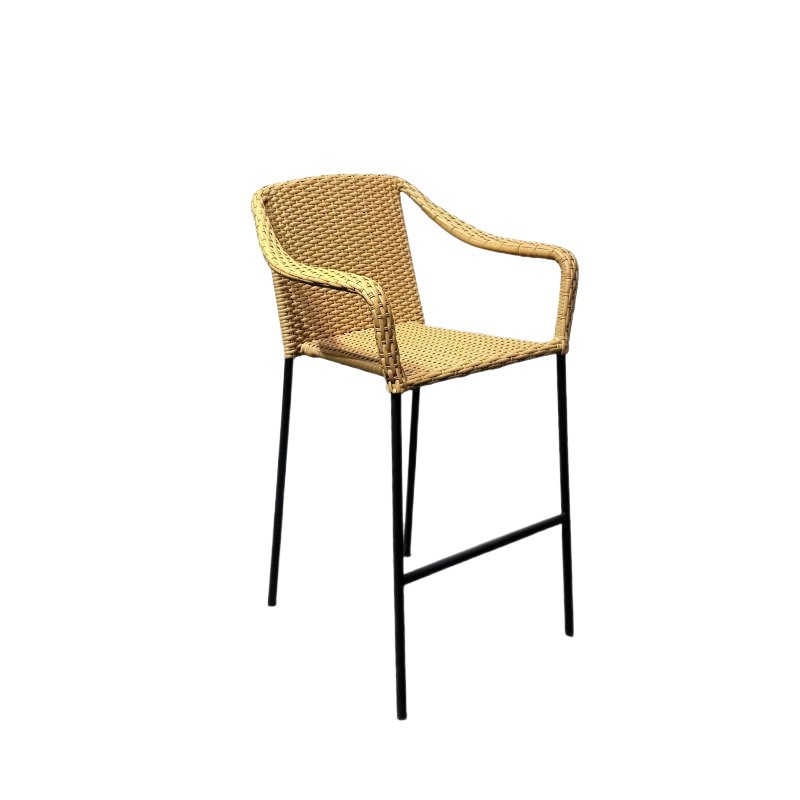 Sillas de bar al aire libre nórdicas sillas de bar sillas altas sillas al aire libre modernas sillas de bar red sillas de hotel al aire libre sillas trenzadas de cuerda