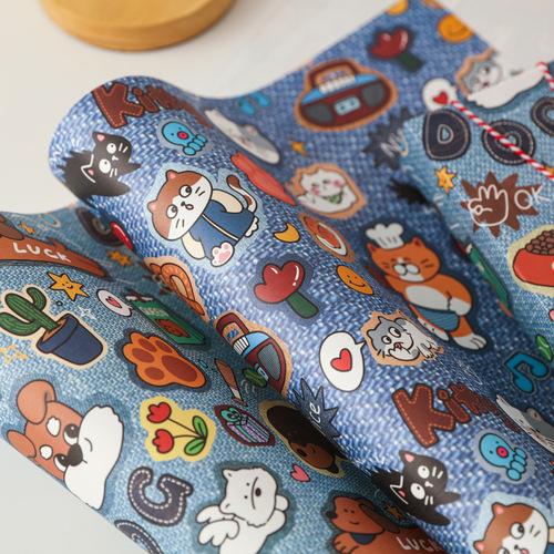 6 pieces of wrapping paper, gift paper, gift paper, book cover paper, ins, birthday and Valentine's Day paper wholesale