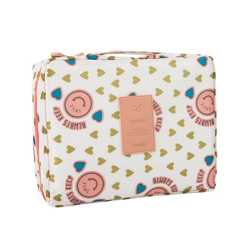 Bolsas de viaje portátiles coreanas, bolsas de lavado cuádruple, bolsas de almacenamiento de aviones para damas de negocios, bolsas de cosméticos personalizadas