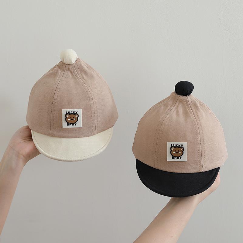 12-30 Sombreros para bebés de primavera y otoño delgados ajustables gorra gorra gor