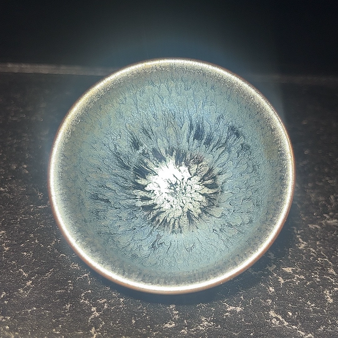 Пиала Blue Baihua Cup, Jianyang глиняная печь преобразована чашка чая оригинальная минеральная глазурь железная резьба, керамическая чашка чая, Yiyangcai, подарок для личного пользования