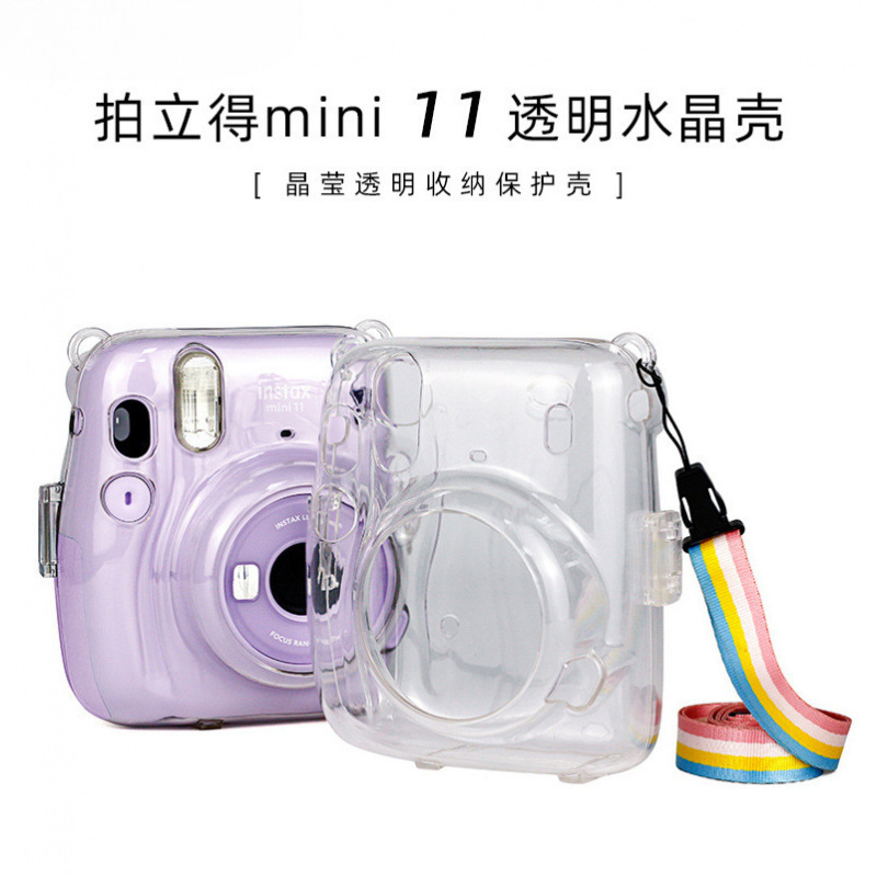 FUJIFILM POLAROID MINI12 | 99 카메라 가방 7 + 투명 90 가죽 케이스 25 수납 40 보호 쉘 리얼