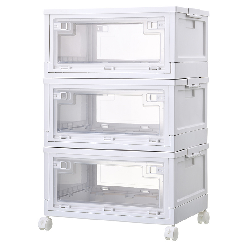 45L 흰색 투명 3 개 + 바퀴