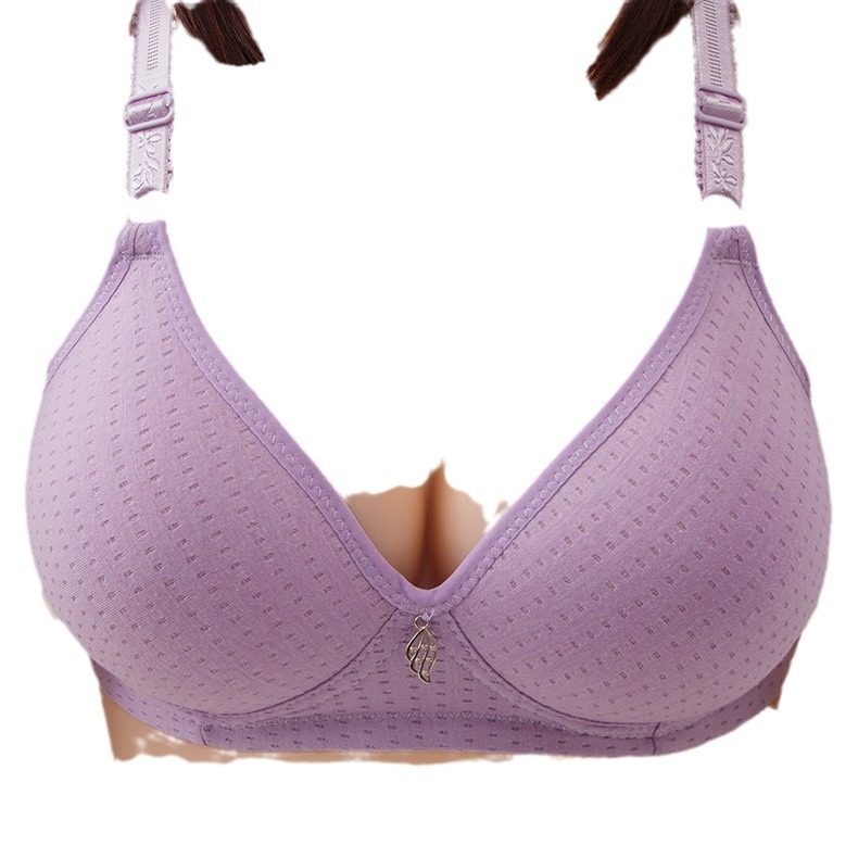 Factory wholesale bamboo charcoal Cup traditional thin mold Cup middle-aged and elderly women breathable hole smooth side breast bra