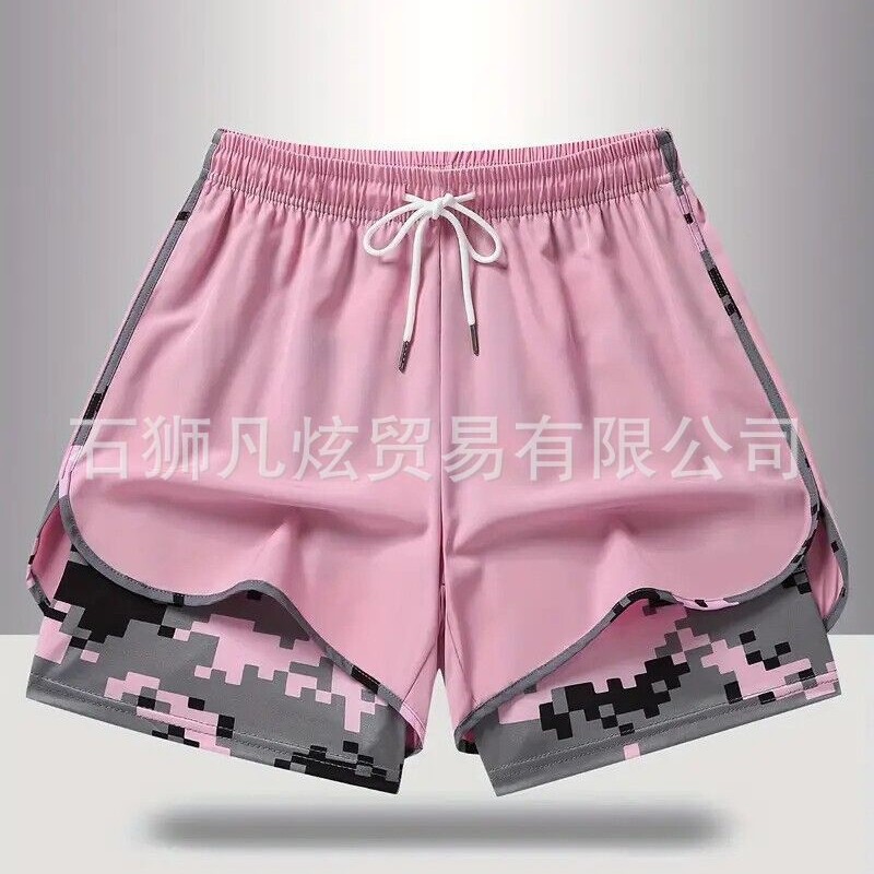 Cross-Border Special Edition Wholesale Summer Quick-Dry Yoga Shorts Camouflage Shorts Digital Print Outdoor Sports European Size Cross-Border Special Edition Wholesale Summer Quick-Dry Yoga Shorts Camouflage Shorts Digital Print Outdoor Sports European Size