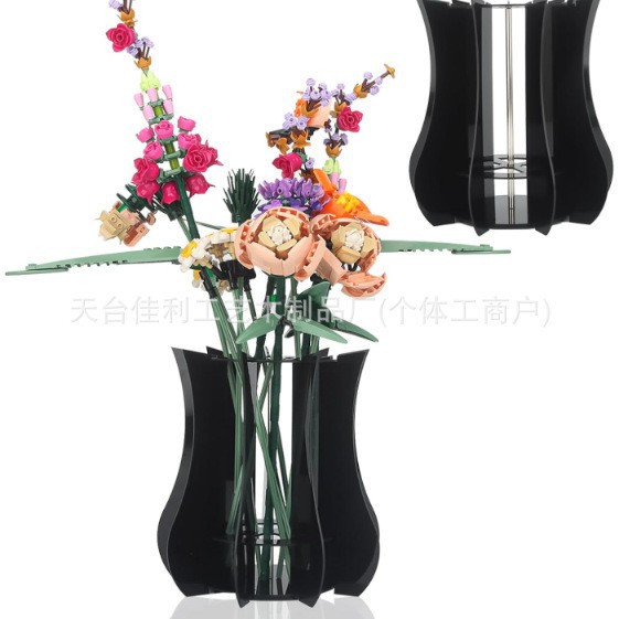 검정색 아크릴 꽃병 12개