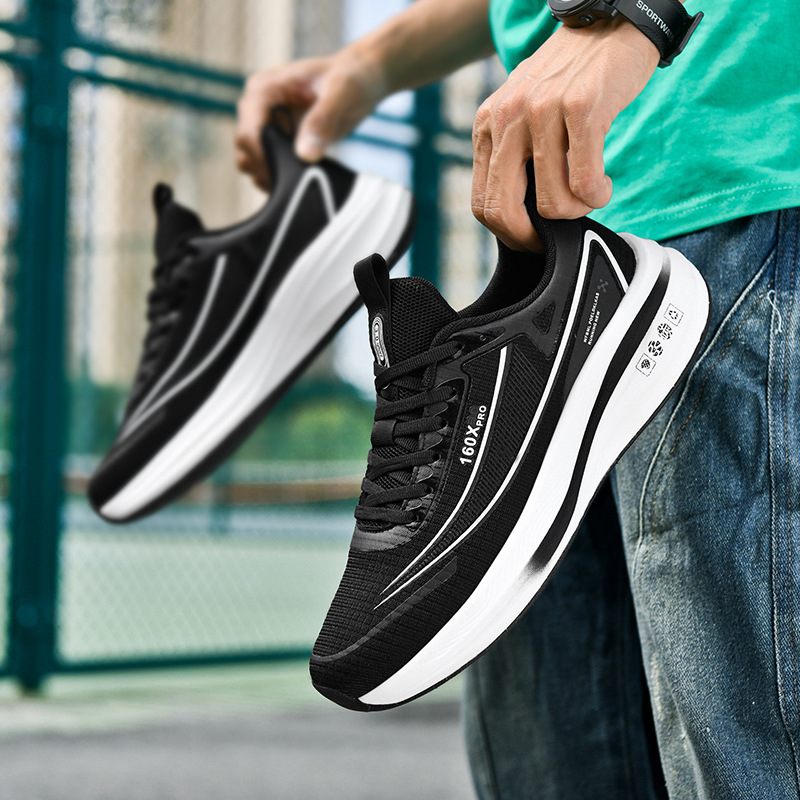 Zapatos casuales deportivos de verano, zapatos para correr de suela suave ligera, zapatos de entrenamiento deportivo para estudiantes de secundaria, estilo explosivo, zapatos de hombre de todo fósforo