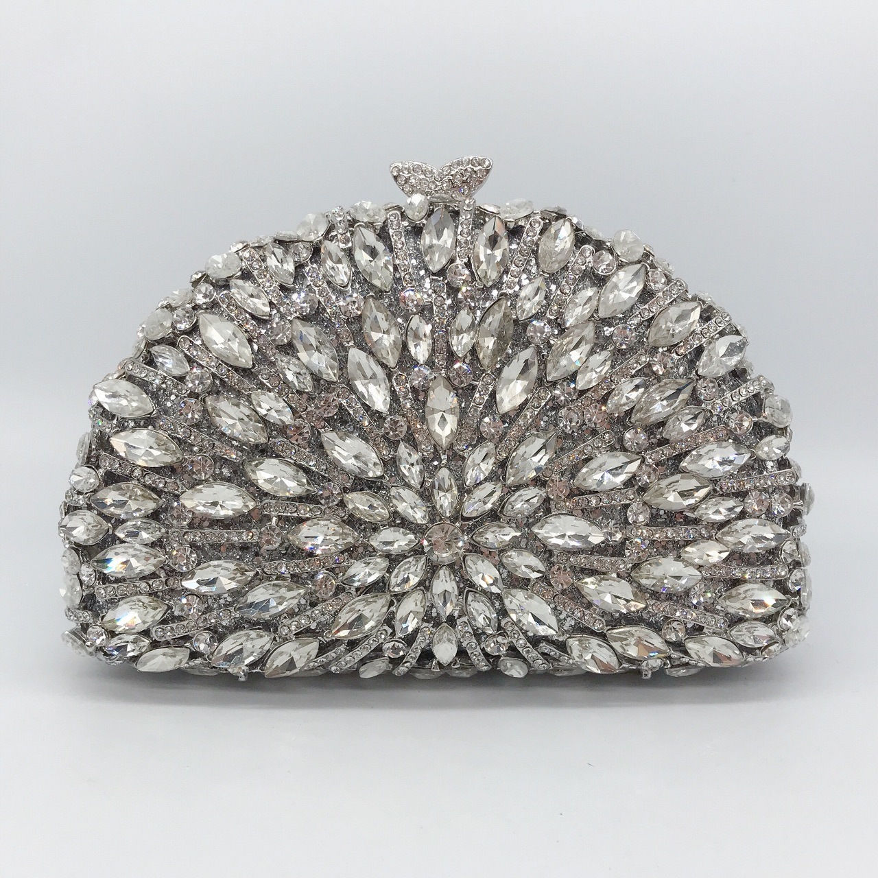 Ventas transfronterizas de metal de diamantes bolsas de cena, vestidos de banquete de damas, bolsas de moda de mano de diamantes