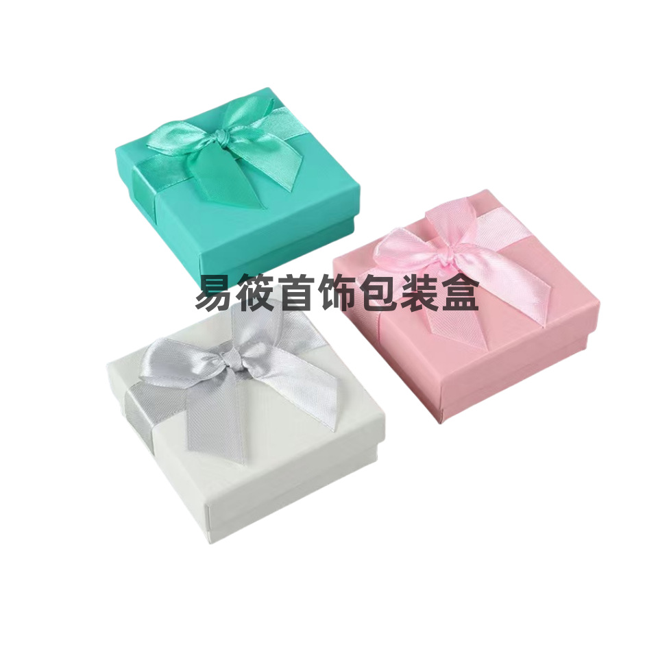 Venta directa de fábrica caja de anillo spot al por mayor pulsera arco de una palabra flor cielo y tierra cubierta pendiente pulsera caja de joyería