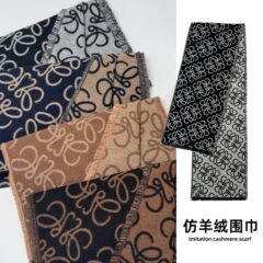 新しい格子マフラー秋冬保温レジャー模造カシミヤマフラー現物卸売りマフラーメーカー卸売り