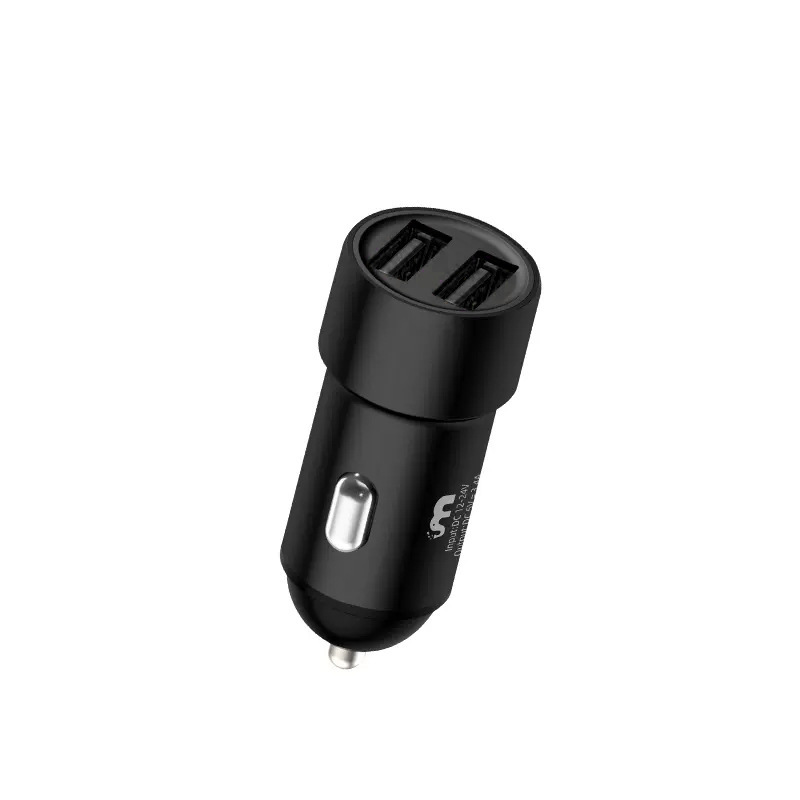 佰通k 5車載携帯電話充電器3.4a急速充電二口usb自動車電源変換器金属車充電ヘッド|undefined