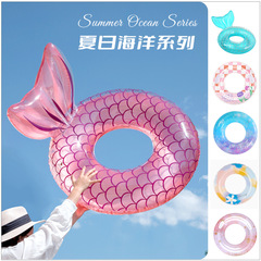 Wanmei INS internet celebrity thickened Danish retro lollipop swimming ring simple mermaid inflatable swimming ring armpit ring