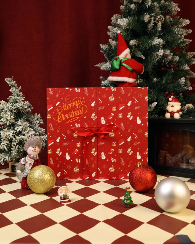 2025红色圣诞节日历盲盒倒数24天礼盒倒计时平安夜跨境Christmas|undefined