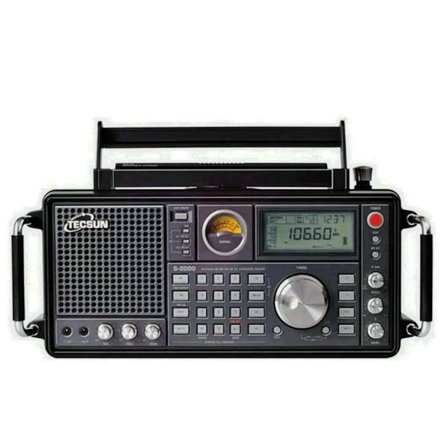Radio Receptora de Banda Completa S-2000 S-2200 con Altavoces Incorporados y Sonido Estéreo