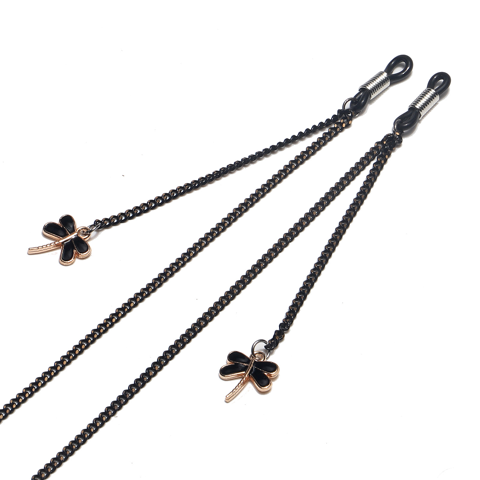 Fashion Black Dragonfly Pendant Chain Glasses Chain Wholesale Nihaojewelry display picture 2