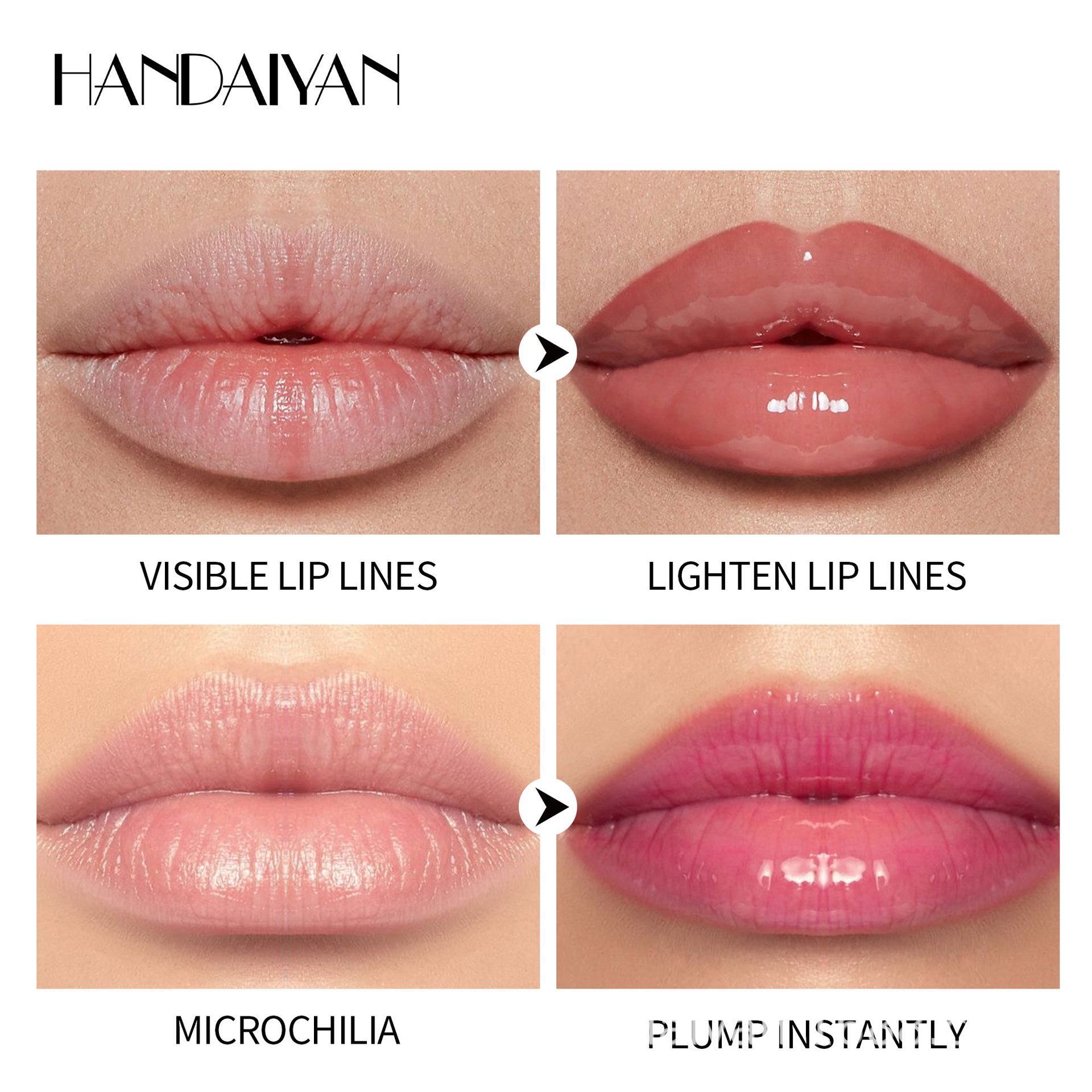 HANDAIYAN transfronterizo venta caliente labial miel de labios humectante labial húmeda fácil de colorear labial miel de labios humectante labial image 3