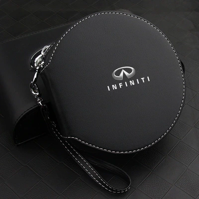 Multimediya və saxlama aksesuarları – Car Disc Holder - infiniti-round-cd-bag-silk-screen-logo-model