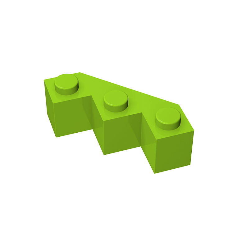 [50g] MOC Small Particle Building Block 2462 Compatible with Lego Parts 3x 3 Multi-sided Brick City Wall Oblique Brick Technology