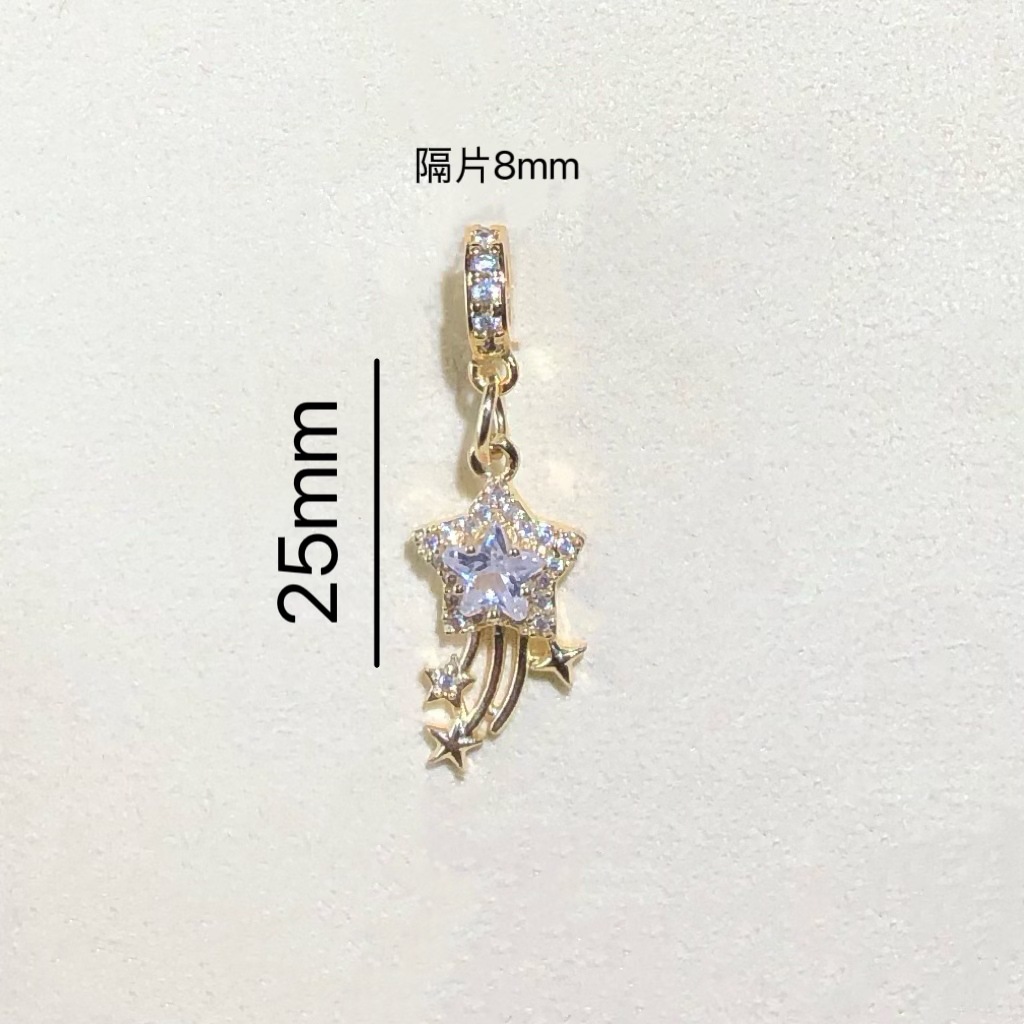 High Color Retention 14K Gold-Filled Crystal DIY Accessories Heavy Tassel Pendant Spacer Beads Bracelet Necklace Beaded Accessories
